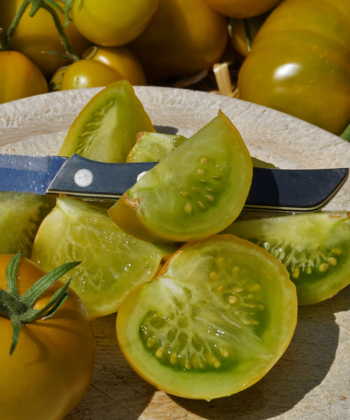 Köstlich und herlich würziger Geschmack zeichnet die Tomate Lime Green aus.